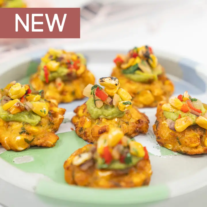 low-res-Drop-Off-catering---Charred-sweetcorn-fritter,-avocado-crema-&-pineapple-corn-salsa----cover-w-New-tag