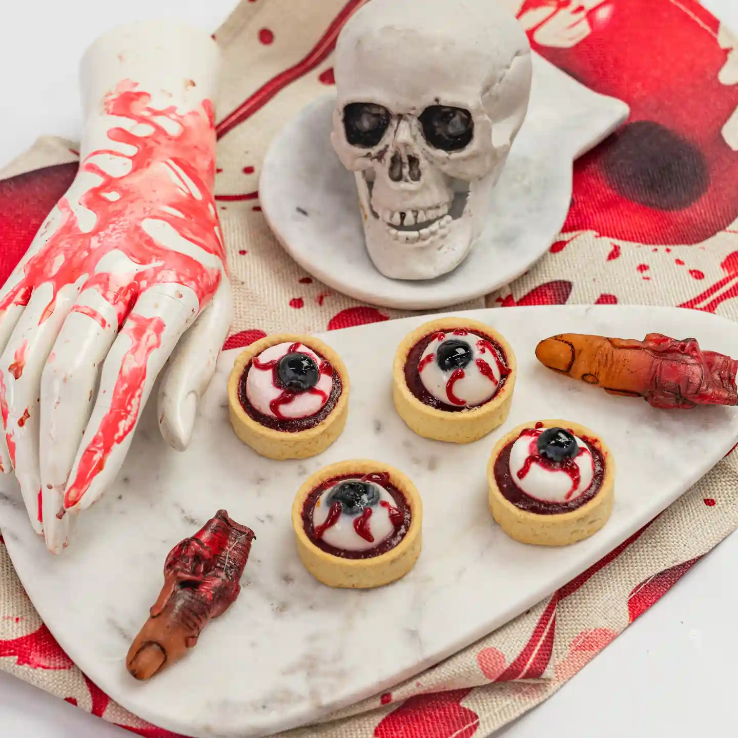 Evil Eyeball Mini Tarts