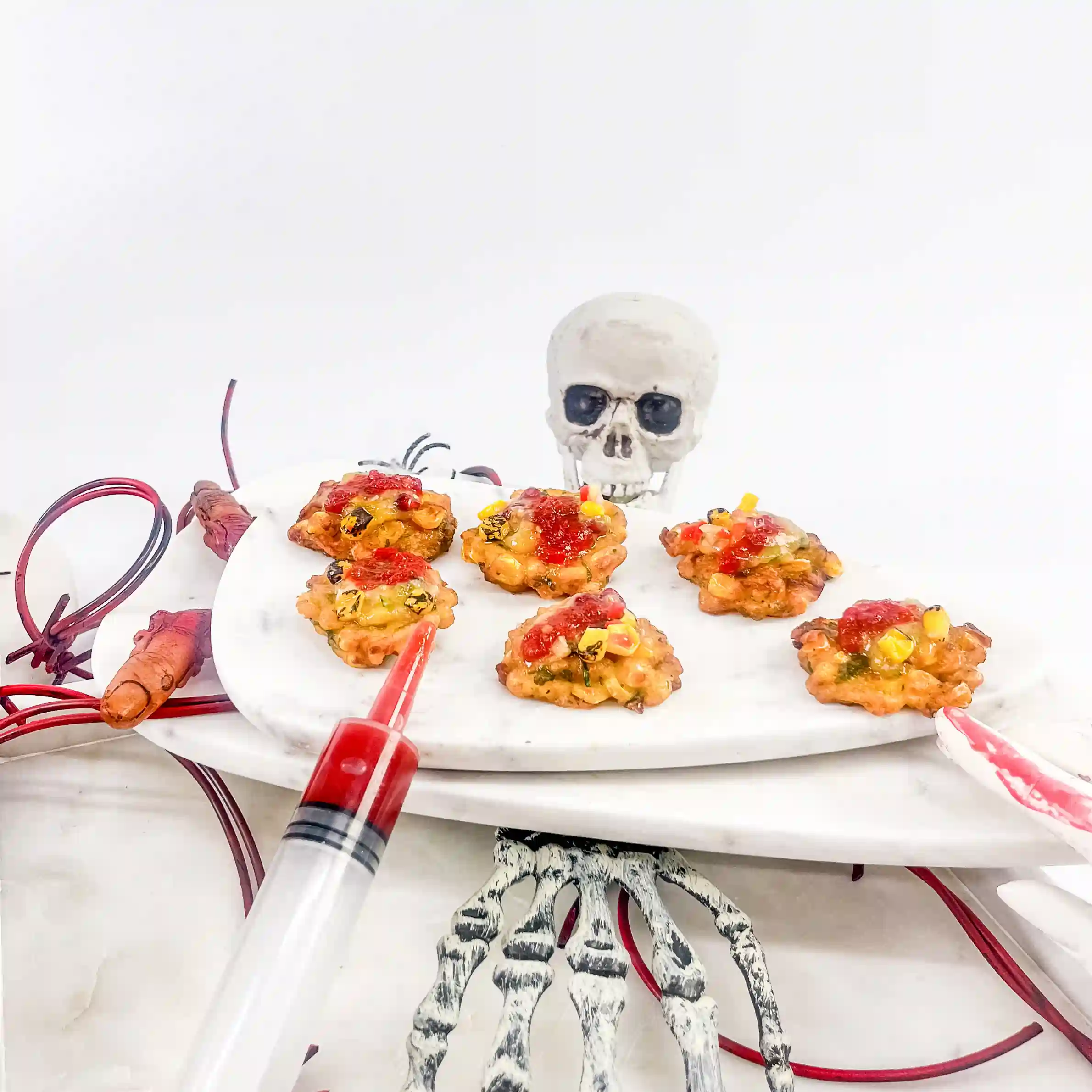 Crime Scene Corn Fritters