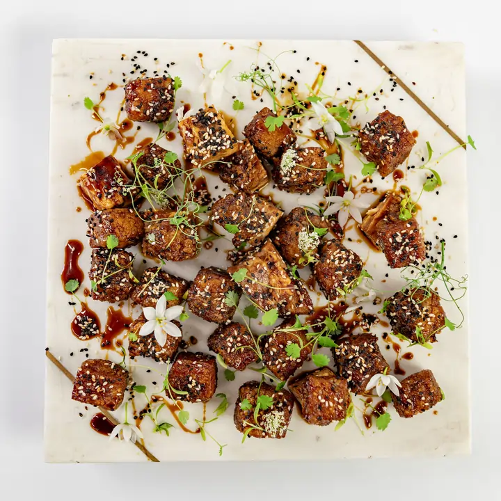 sticky pork belly bites