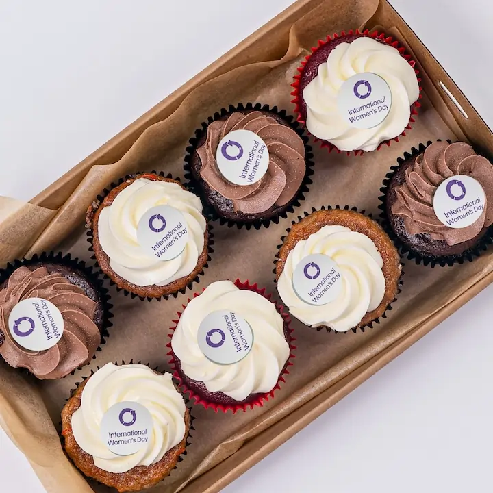 International Women's day cupcakes