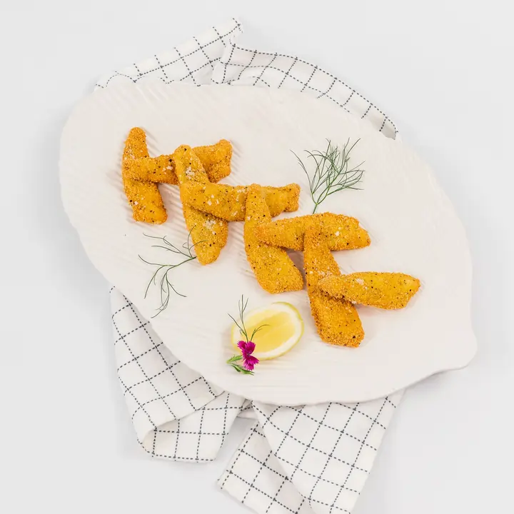 Salt & pepper whiting fillets, dill & lemon aioli