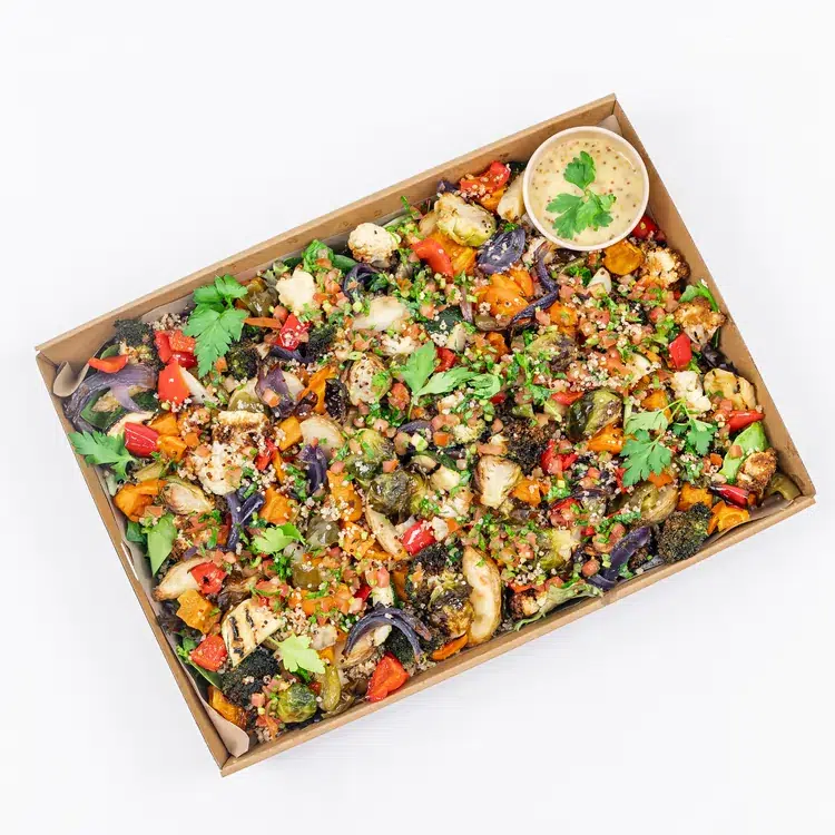 Roasted vegetable, tabouli & quinoa salad - Shared platter