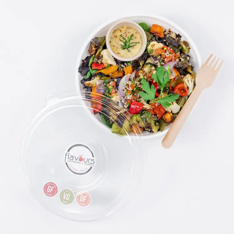 Roasted vegetable, tabouli & quinoa salad - Nourish Bowl