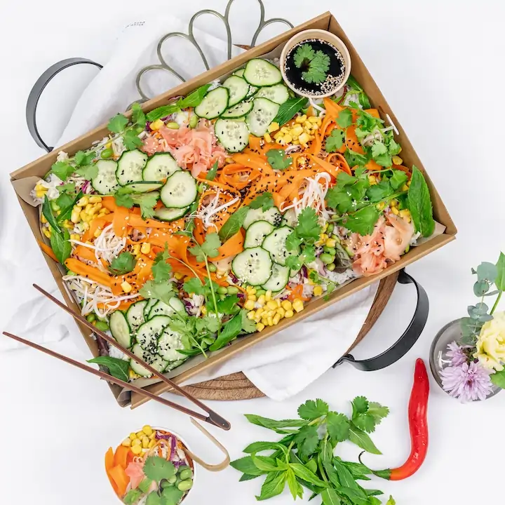 Japanese poke bowl - Disposable platter