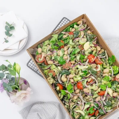 Mediterranean white bean salad