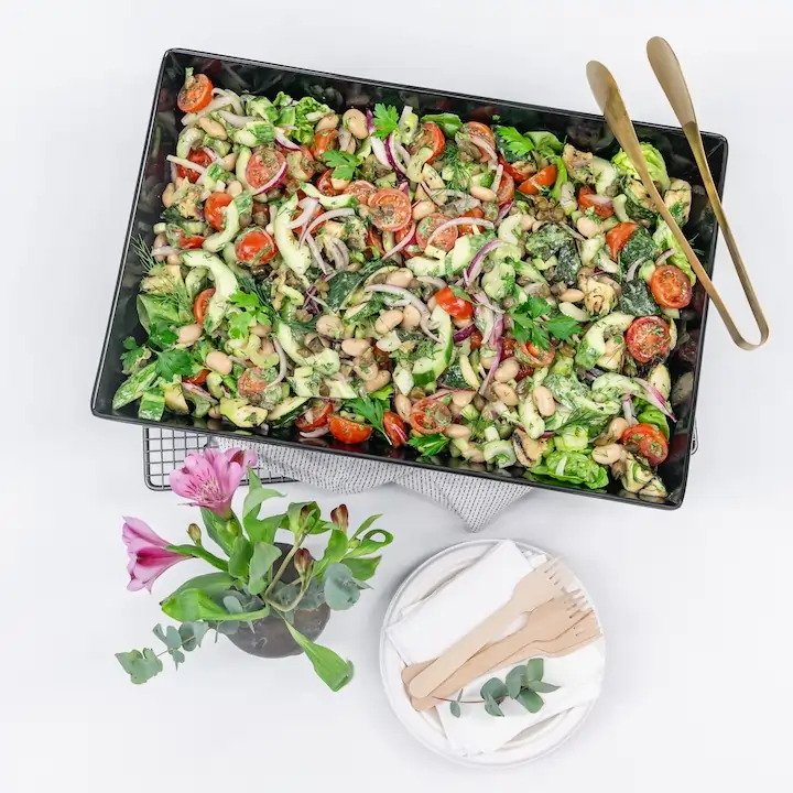 Mediterranean white bean salad