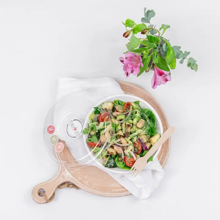 Mediterranean white bean salad