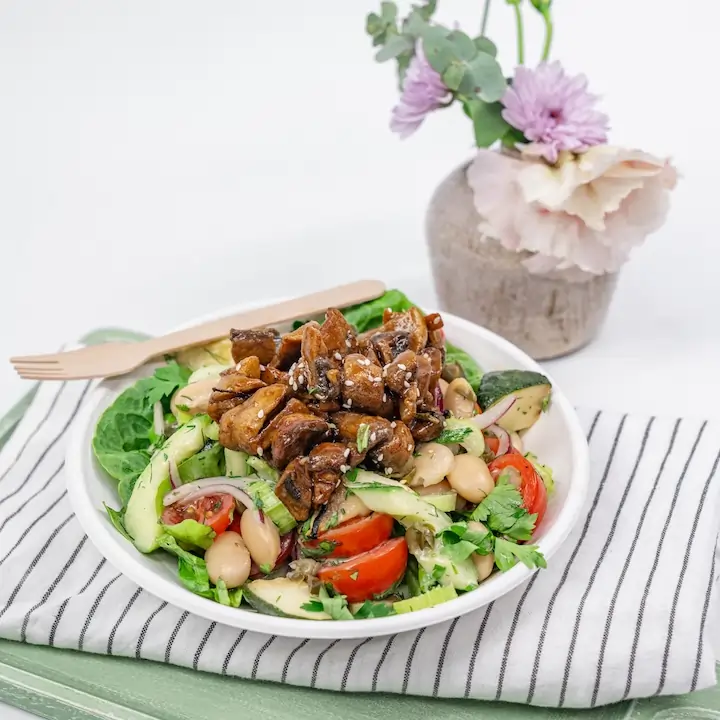 Mediterranean white bean salad