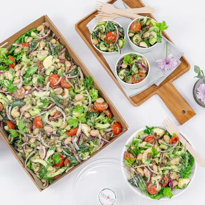 Mediterranean white bean salad