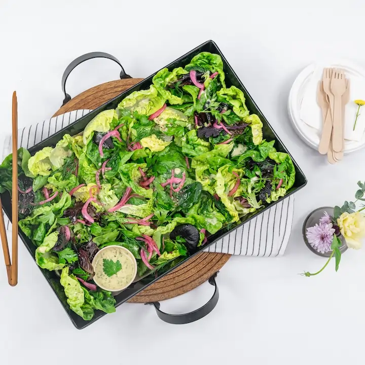 Seasonal leafy greens & herb salad - Shared platter