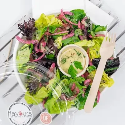 Seasonal leafy greens & herb salad - Nourish Bowl