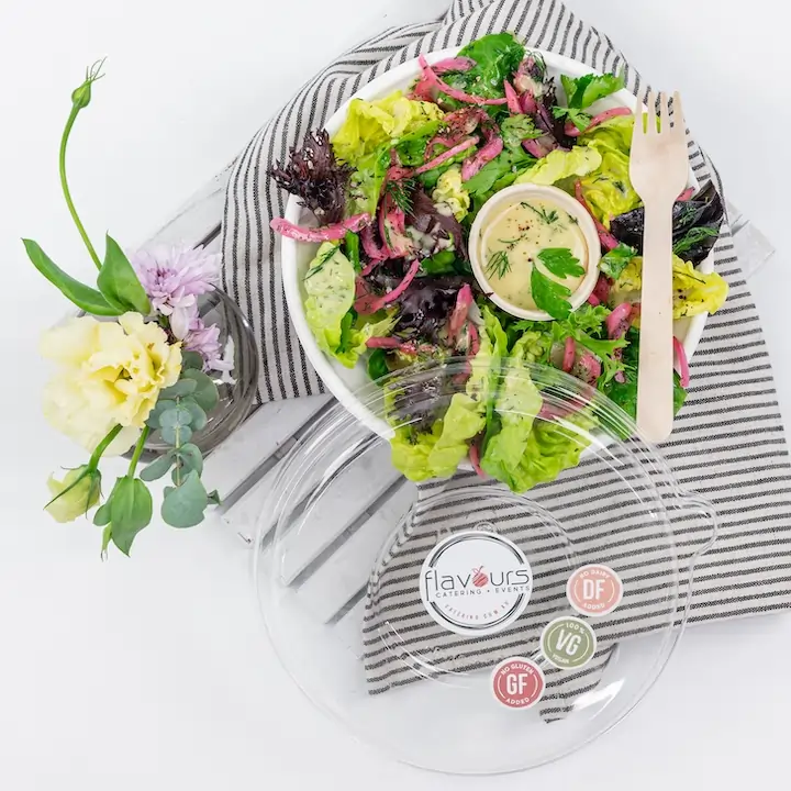 Seasonal leafy greens & herb salad - Nourish Bowl