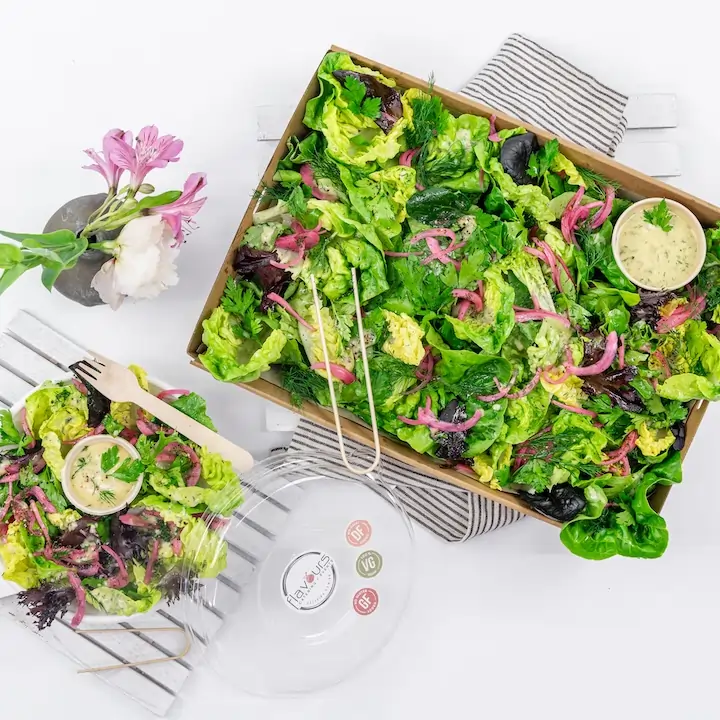 Seasonal leafy greens & herb salad