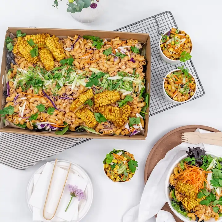 Smoked chipotle macaroni salad group office catering Smoked chipotle macaroni salad group office catering