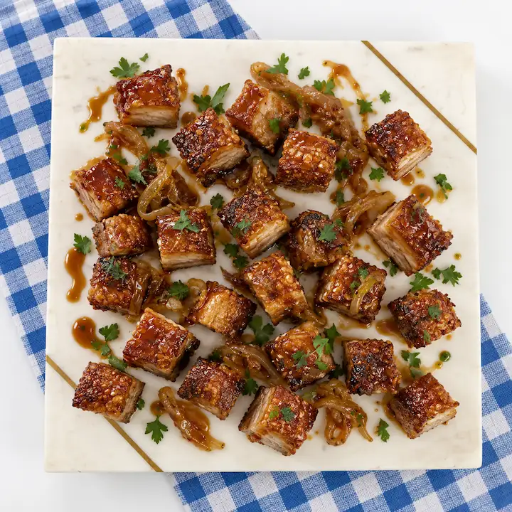 Bier pork belly bites Bier pork belly bites